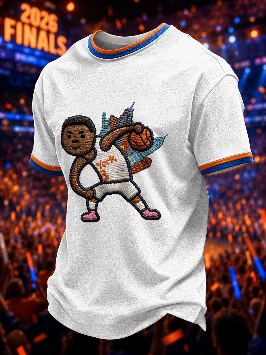 Men's Gift For Basketball Fans Print Casual Tee