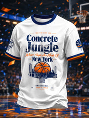 Men's New York Basketball Fans Printed T-shirt