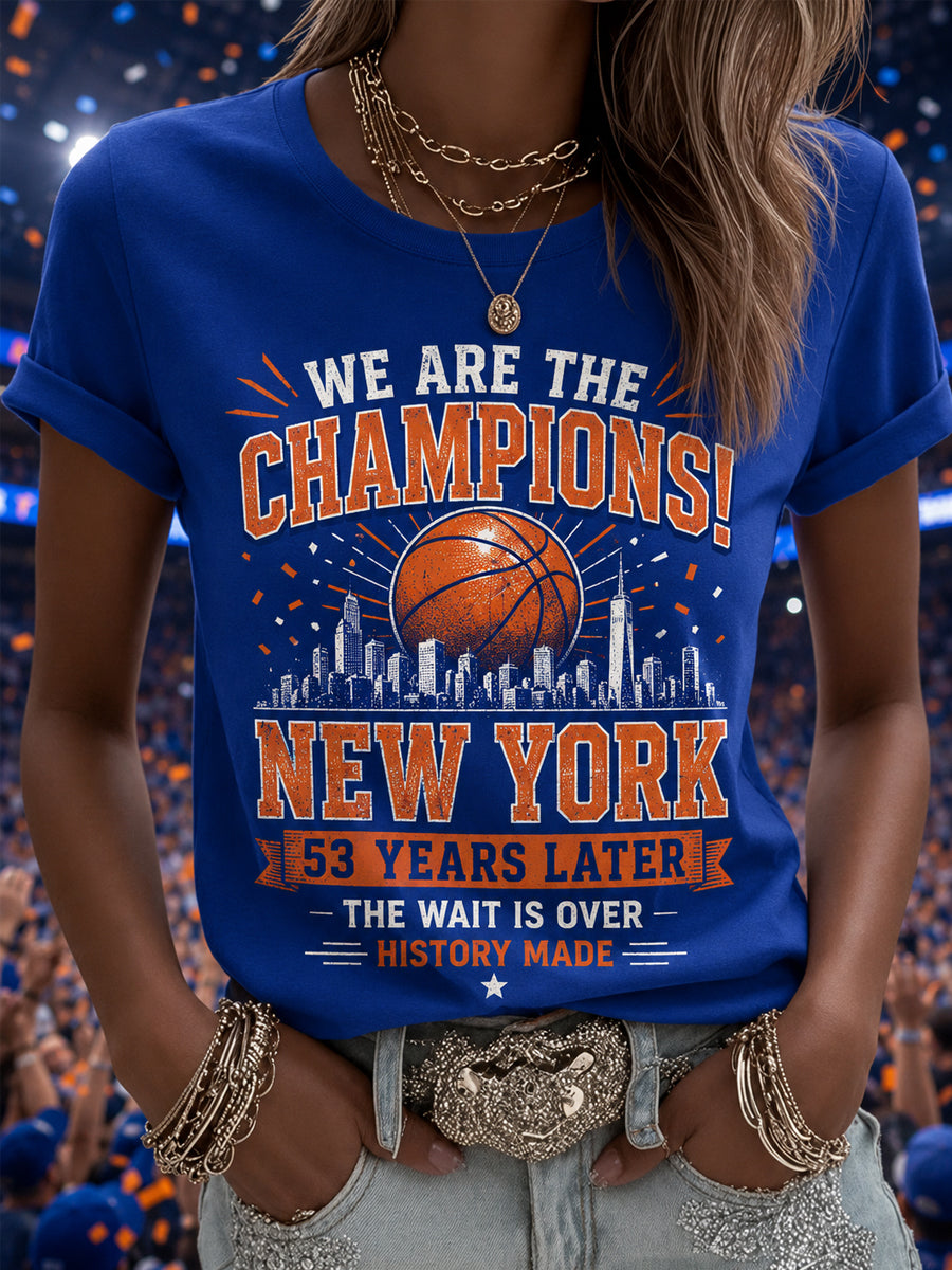 Women's Gift For Basketball Fans Print Casual Tee