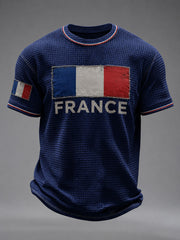 Men's France Waffle Short Sleeves T-shirt