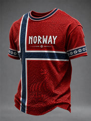 Men's Norway Football Short Sleeves T-shirt