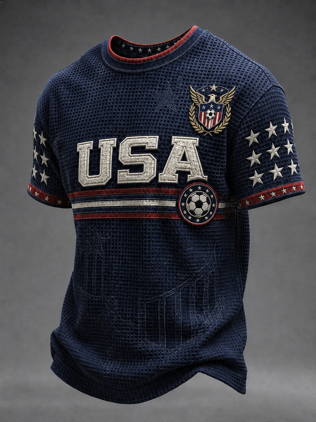 Men's USA Football Printed Waffle T-shirt