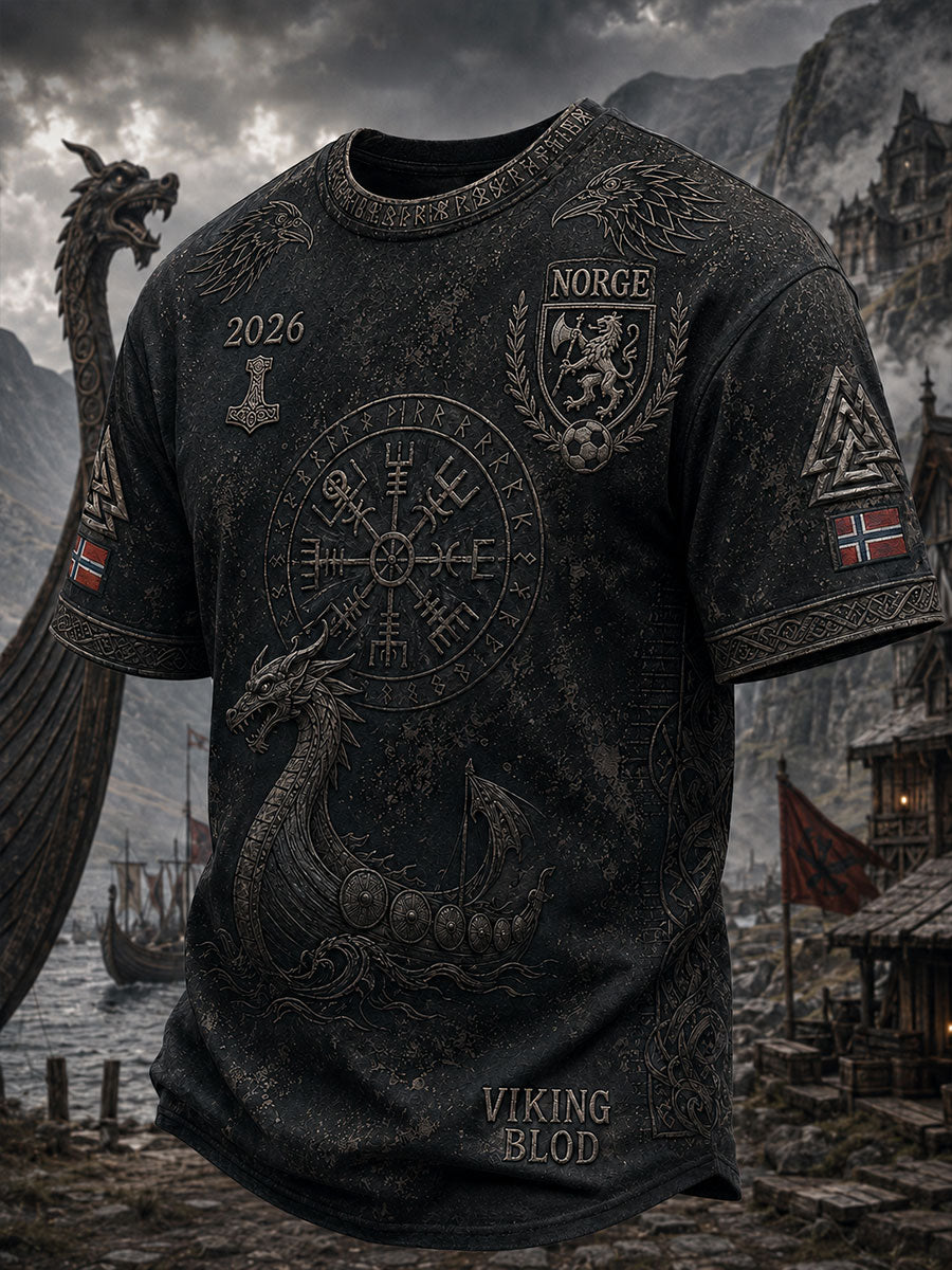 Men's Norway Football Viking T-Shirts