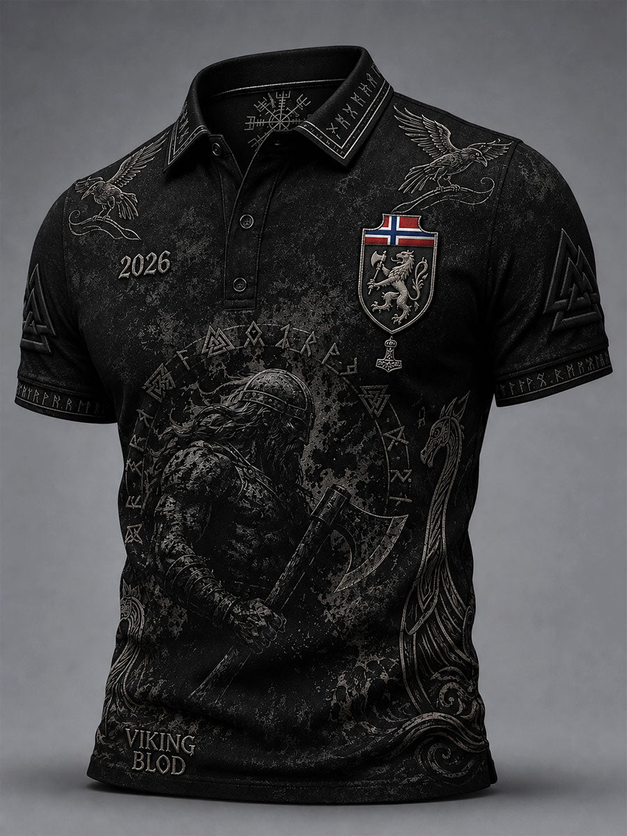 Men's Norwegian Football Viking Tops