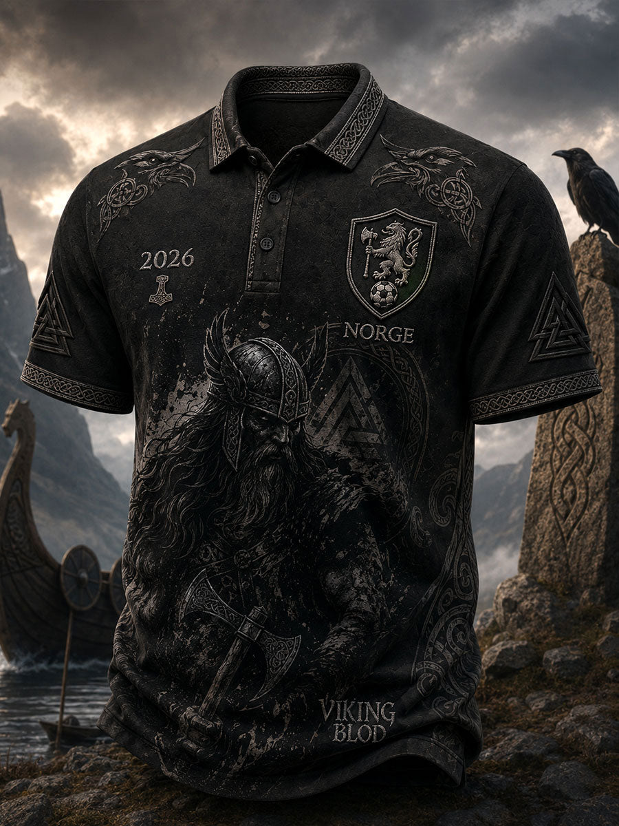 Men's Norwegian Football Viking Tops