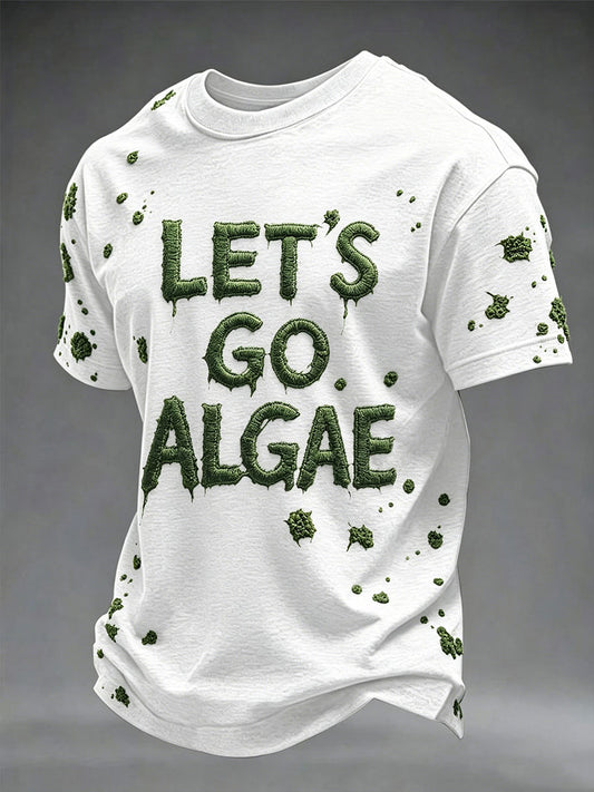 Men's Let's Go Algae  Short Sleeves T-shirt