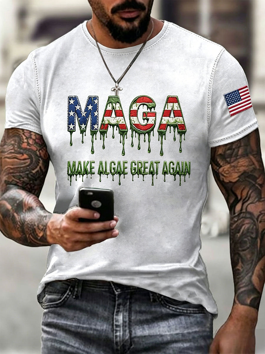 Men's Make Algae Grow Again Short-sleeved T-shirt