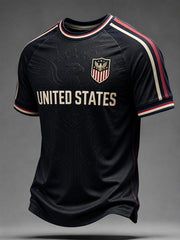 Men's Gift For Soccer Fans Print Casual Tee