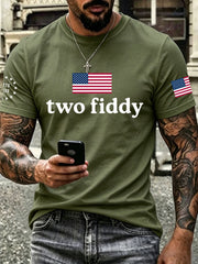 Men's Two Fiddy Print T-Shirt