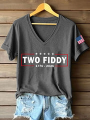Women's Two Fiddy Print T-Shirt