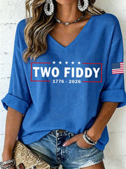 Women's Two Fiddy Waffle Top