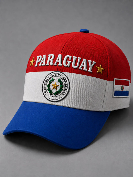 Unisex Paraguay Football Fan Gift Art Print  Hat