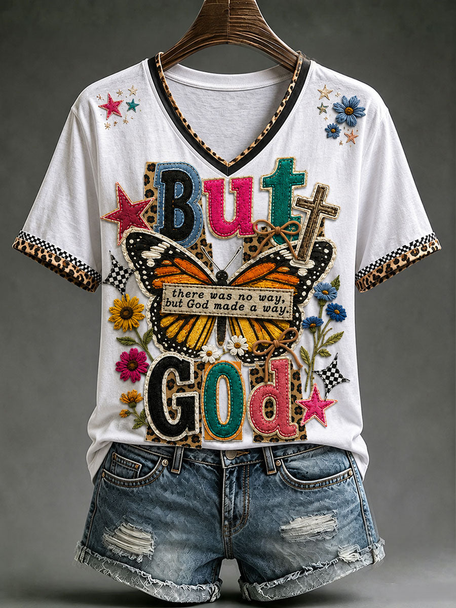 Women's But God Short-sleeved T-shirt