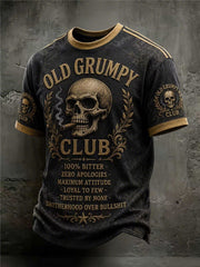 Men's Old Fuckers Club Printed Casual T-Shirt