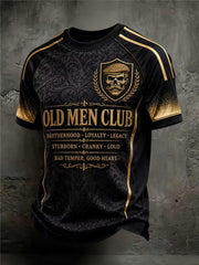 Men's Old Fuckers Club Printed Casual T-Shirt