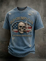 Men's Old Fuckers Club Printed Casual T-Shirt