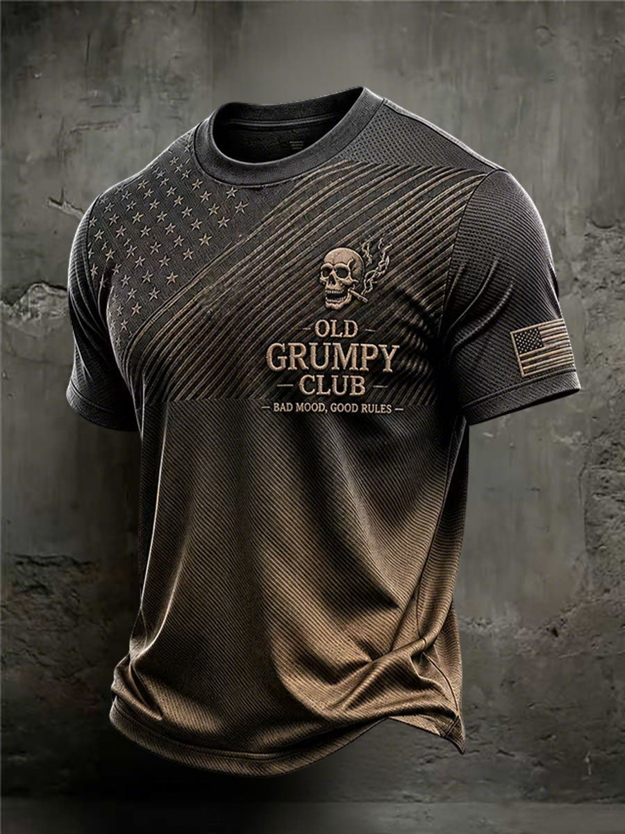 Men's Old Fuckers Club Printed Casual T-Shirt