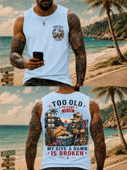 Men's 'my give a damn is broken, life's too short to pretend' Vests