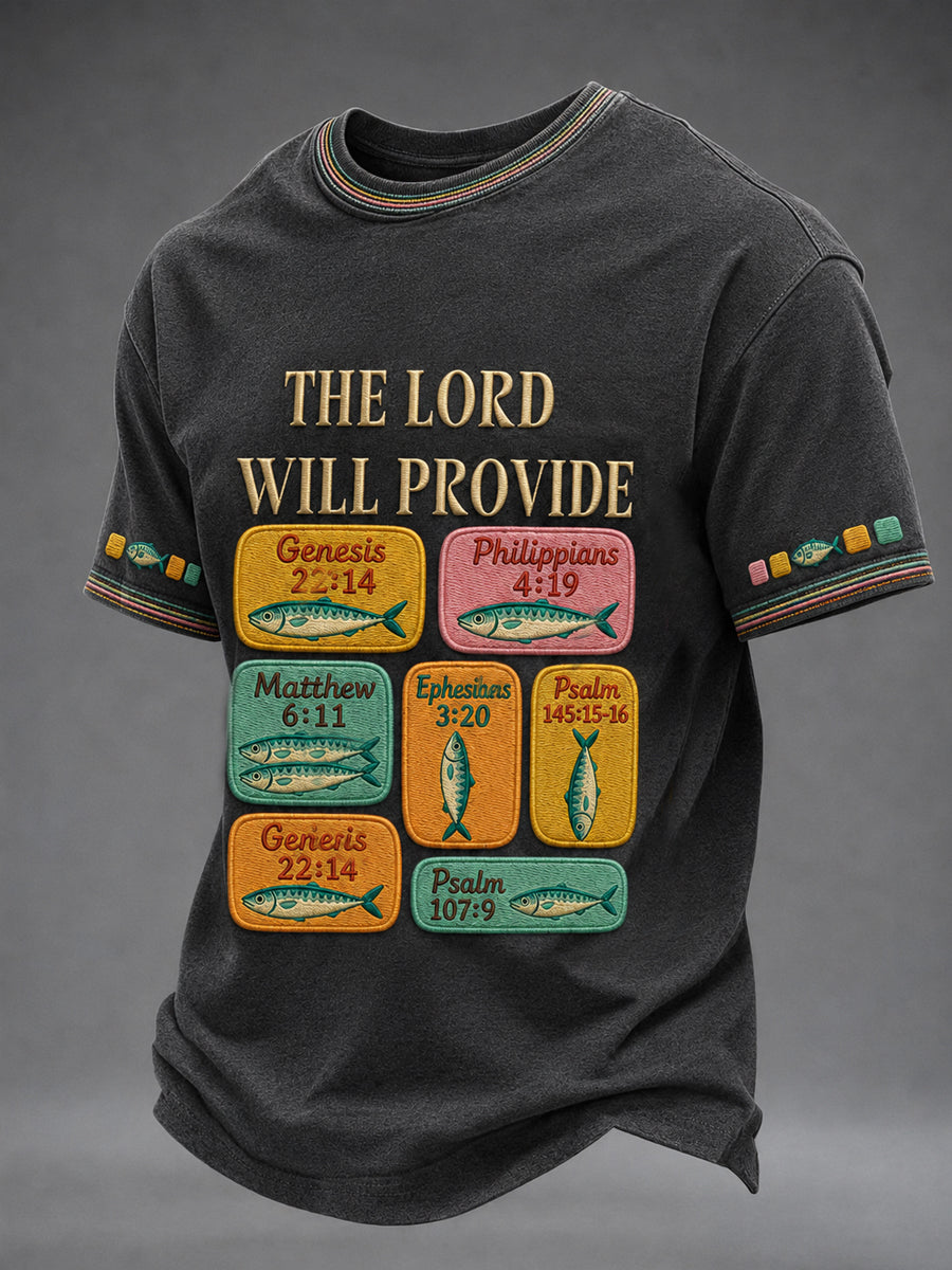 Men's Christian The Lord Will Provide  Short Sleeve T-shirt