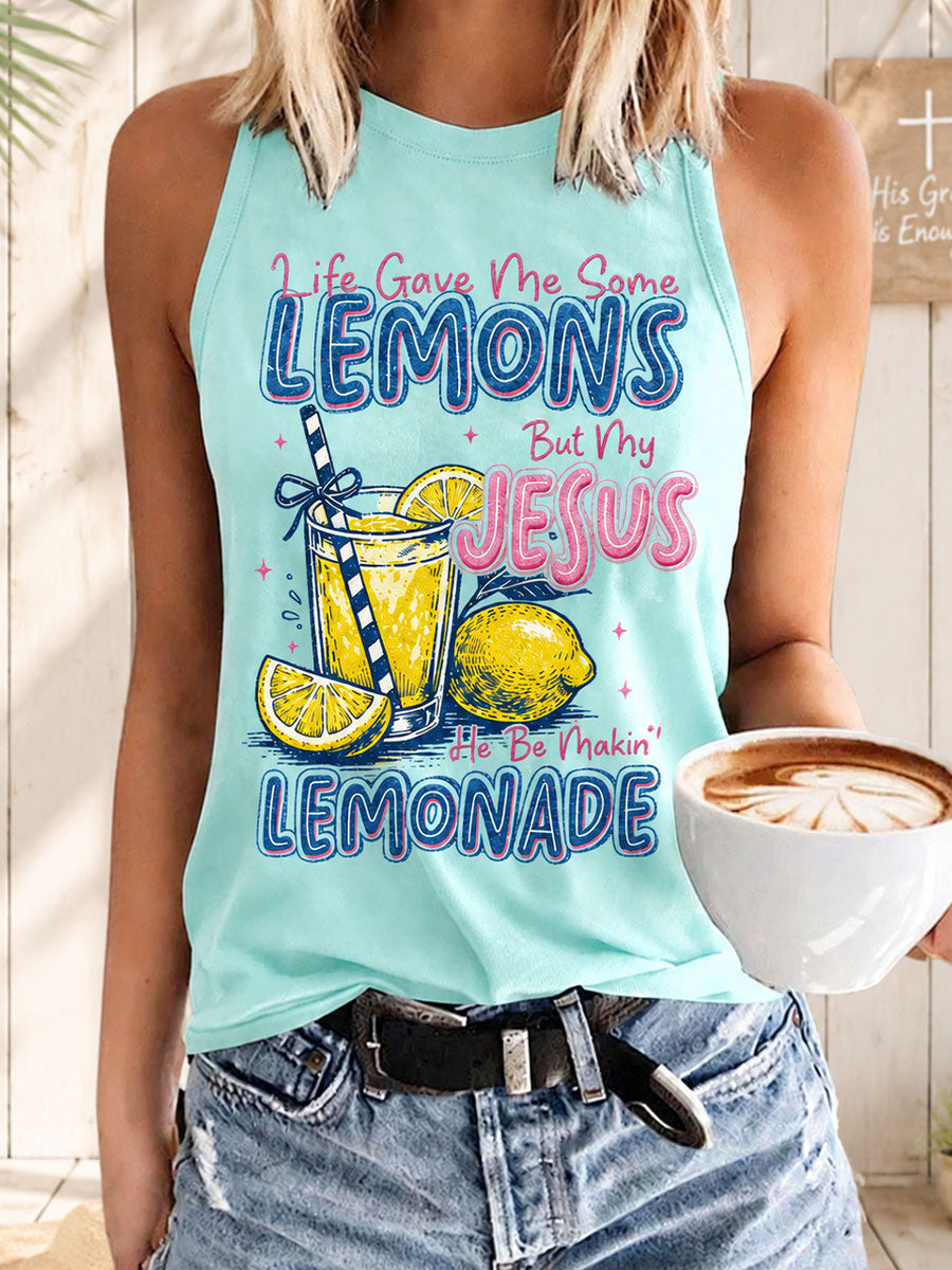 Women's "Life gave me some lemons, but my Jesus is making lemonade" Christian vests