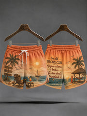 Women's 'too old to care club my give a damn is broken life's too short to pretend' Shorts