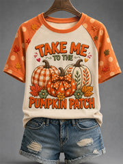 Women's Fall Print Casual Tee