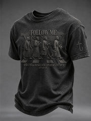 Men's Follow Me And I Will Make You Fishers Men Short Sleeves T-shirt