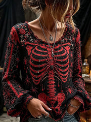 Women's Gothic Style Cotton Linen Shirt