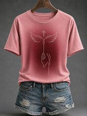 Women's Faith Christian Print Casual T-Shirt