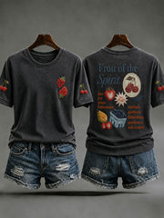 Women’s Fruit Of The Spirit Print Casual T-Shirt