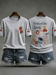 Women’s Fruit Of The Spirit Print Casual T-Shirt