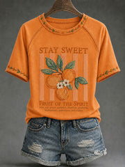 Women’s Fruit Of The Spirit Print Casual T-Shirt