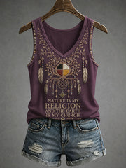 Women's Indigenous Art Tank Top