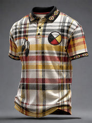 Men's Native Print Casual Top