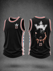 Men's Basketball Fan Graphic Basketball Lovers Casual Tank Top