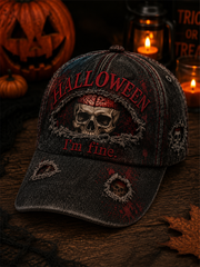 Unisex Halloween Print Hat