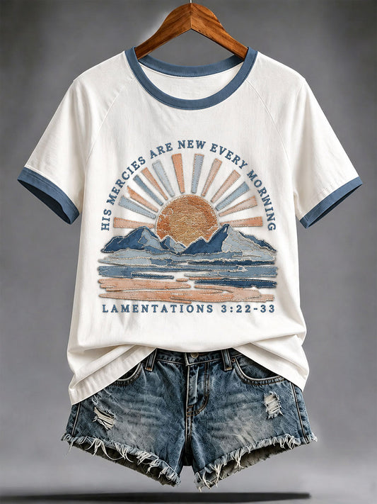 Women's History Mercies Are New Every Morning Short Sleeve T-shirt