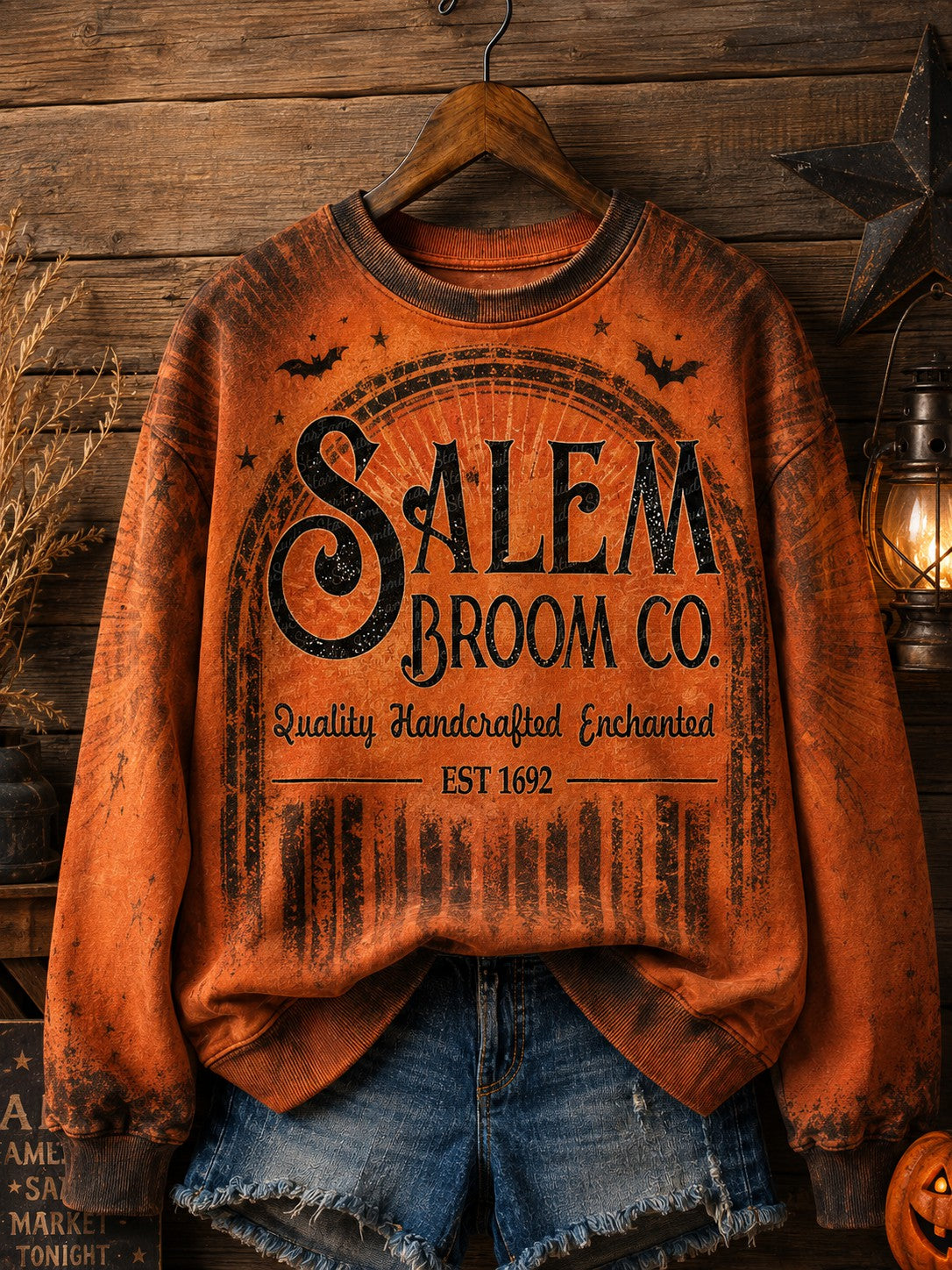 Women's Salem Broom Company Printed Sweatshirt