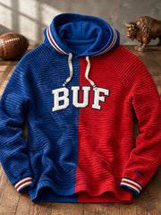 Men's Football Lover Bulls BUF Art Printed Hoodie