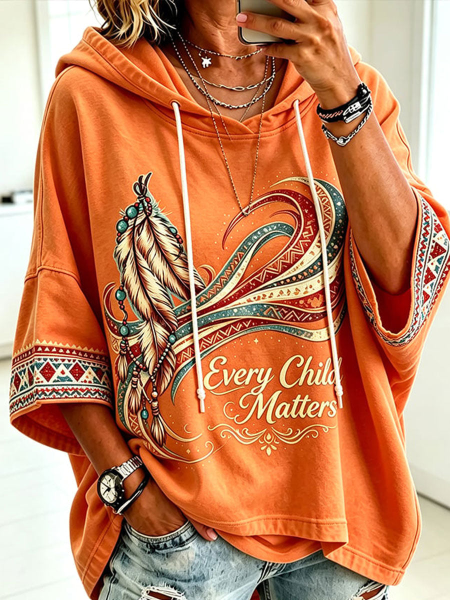 Women's Every Child Matter Printed Casual Hoodie