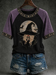 Women's Halloween Salem Witch Short Sleeve T-shirt