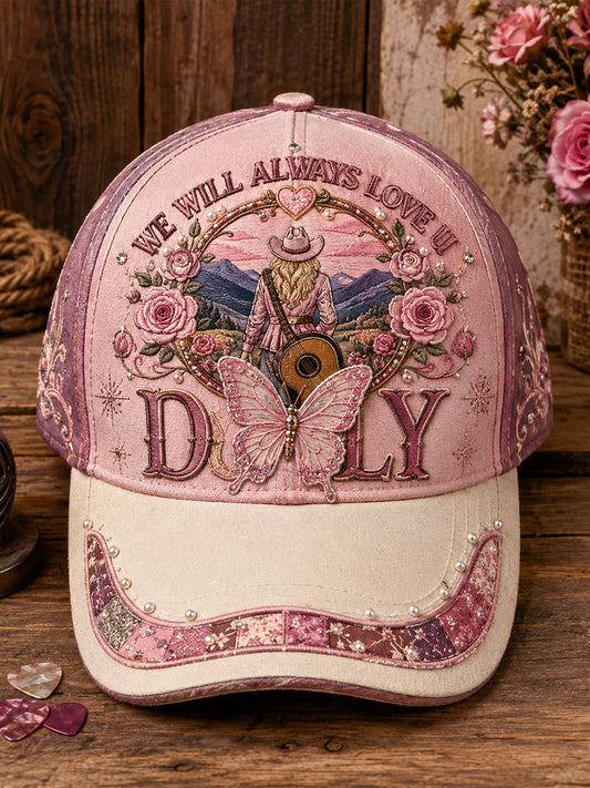 Unisex Country Music Lover We Will Always Love U Printed Hat