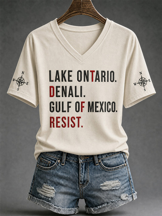 Women's Lake Ontario Always And Forever V-Neck Tee