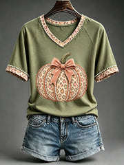 Women's Autumn Pumpkin T-shirt