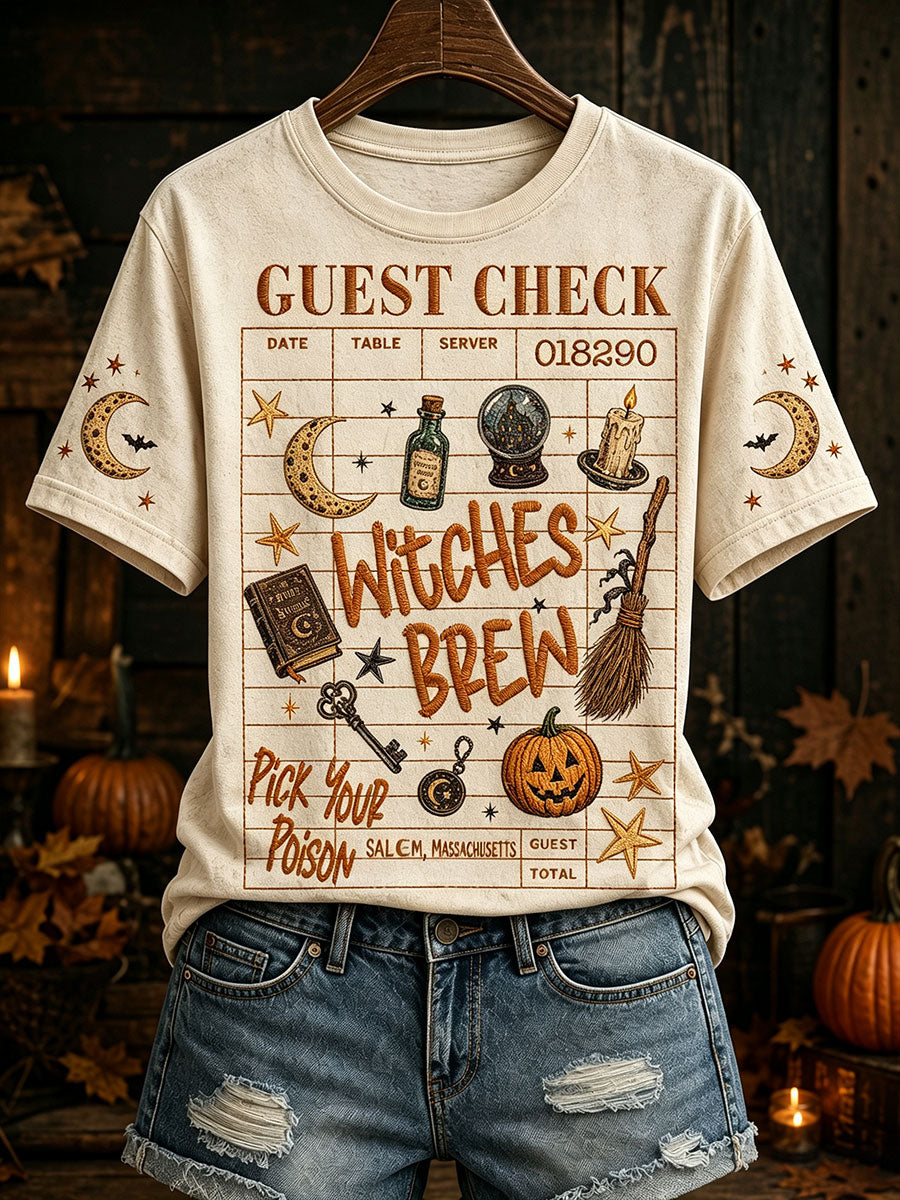 Women's Halloween Guest Check T-shirts