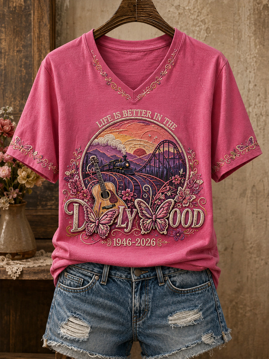Women's Country Music Lover Art Printed T-shirt