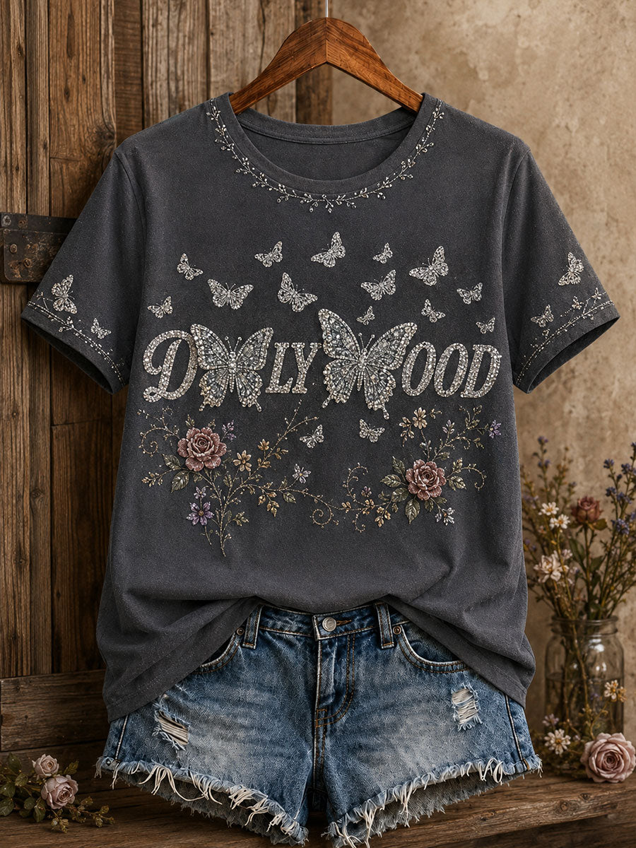 Women's Country Music Lover Art Printed T-shirt