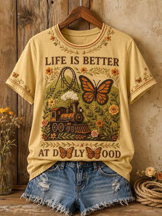 Women's Country Music Lover Art Printed T-shirt