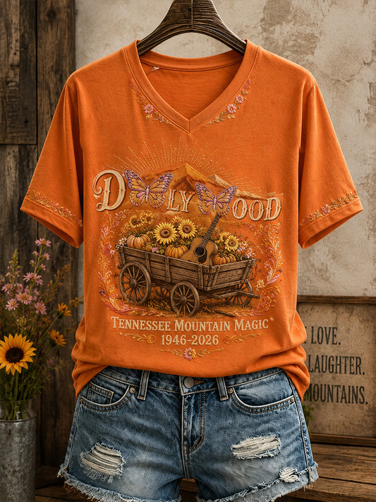 Women's Country Music Lover Art Printed T-shirt