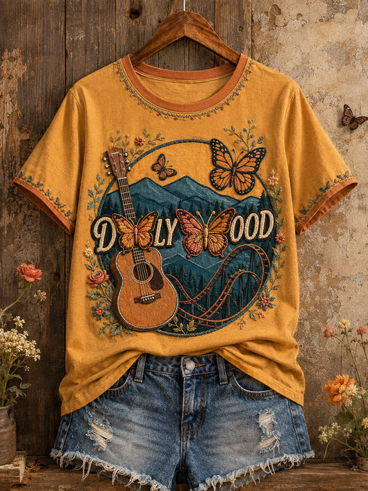 Women's Country Music Lover Art Printed T-shirt